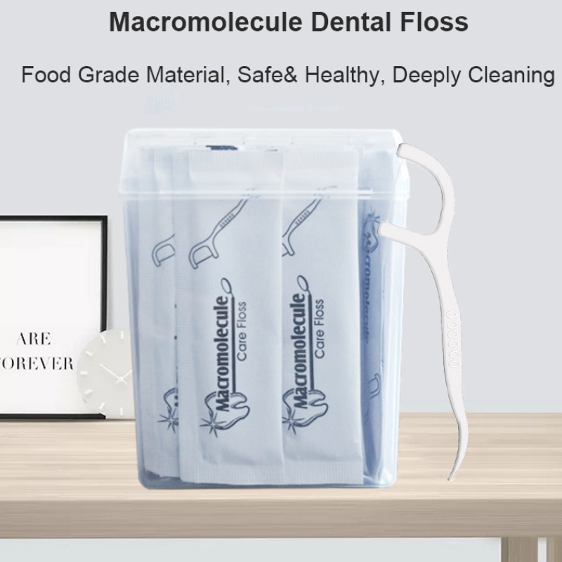 50 plockar privat etikett högkvalitativ dental floss box oral hygien individuellt inslagna packad tandpetare bärbar tandtråd